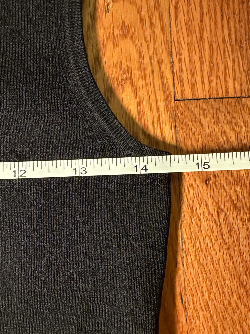 Talbots Black Ribbed Tank Top - Picture 3 of 3